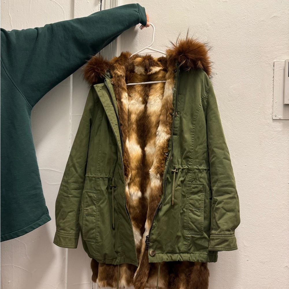 Alessandra Chamonix rabbit fur jacket